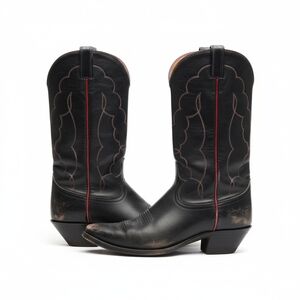 Vintage Tony Lama | Brown Leather Cowboy Boots Mens 9